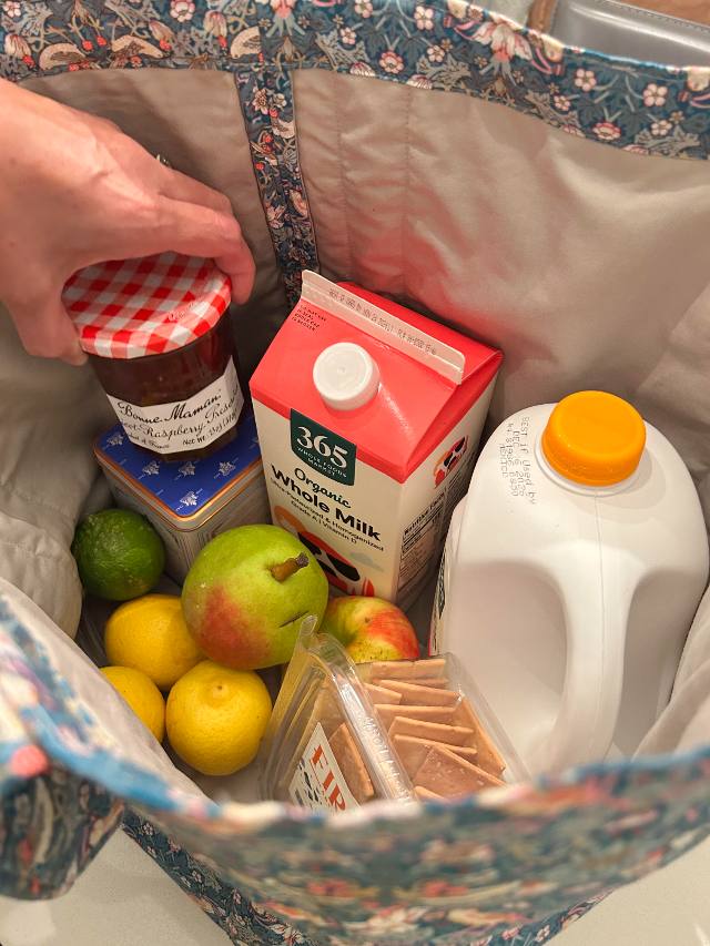 In use — packed with groceries