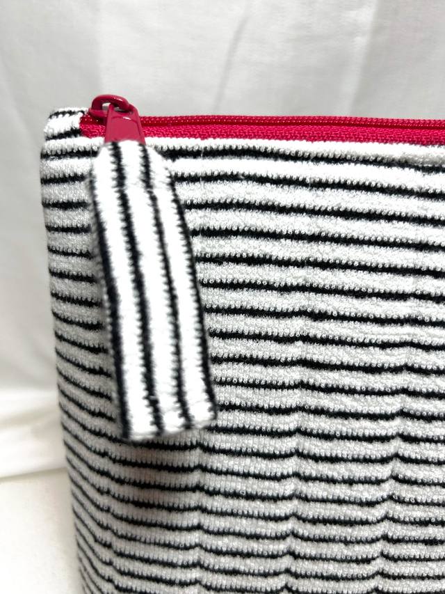 Fabric close-up — striped terry cloth